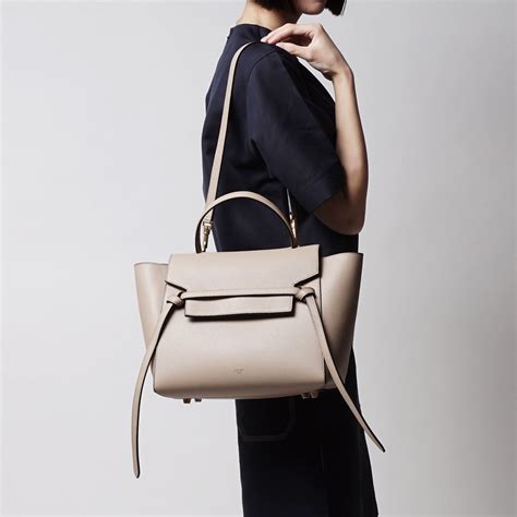 celine belt medium dune grained leather tote bag|Celine leather belt bags.